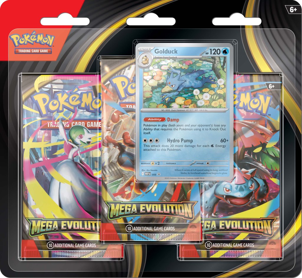 Pokemon TCG Mega Evolution Three Booster Blister
