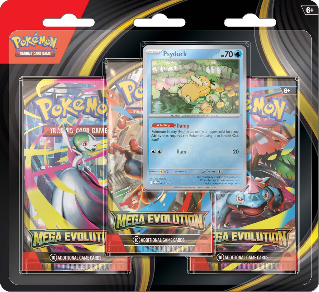 Pokemon TCG Mega Evolution Three Booster Blister