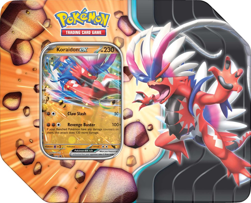 Pokemon TCG Scarlet & Violet Slashing Legends Tin (Assorted)