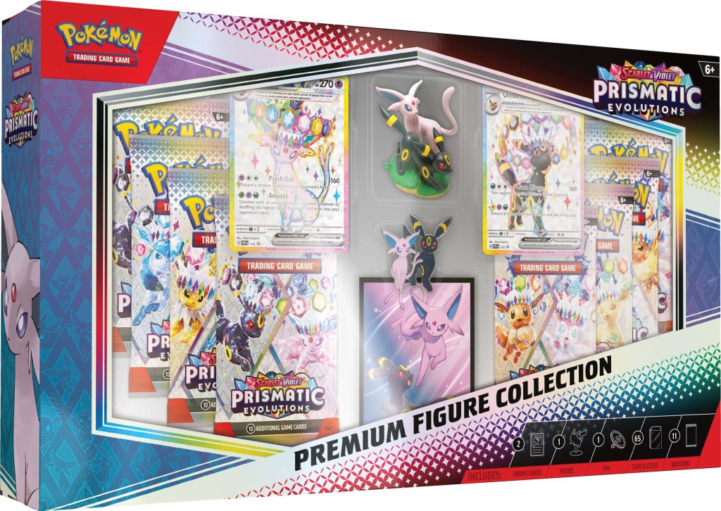 Pokemon TCG Scarlet & Violet Prismatic Evolutions Premium Figure Collection