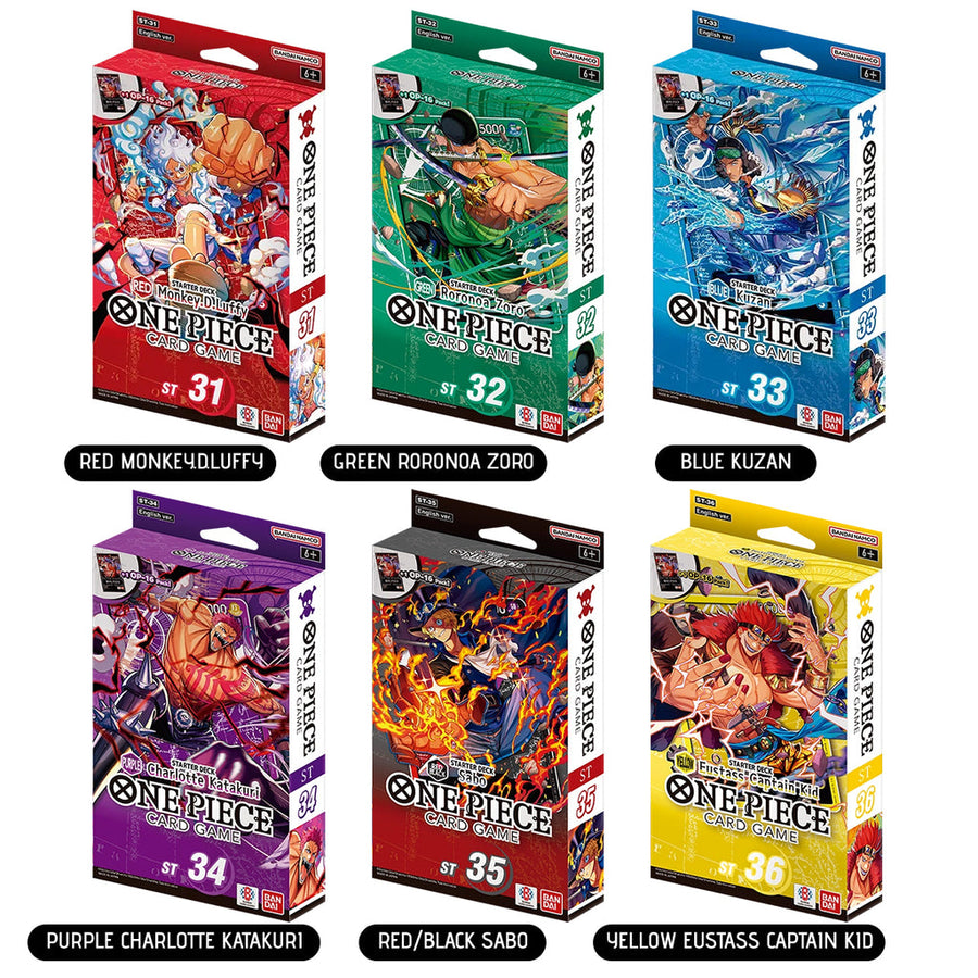 One Piece Card Game: Starter Decks ST-31 to ST-36