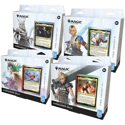 Magic The Gathering - Final Fantasy Collector Commander Deck Collector Edition Display