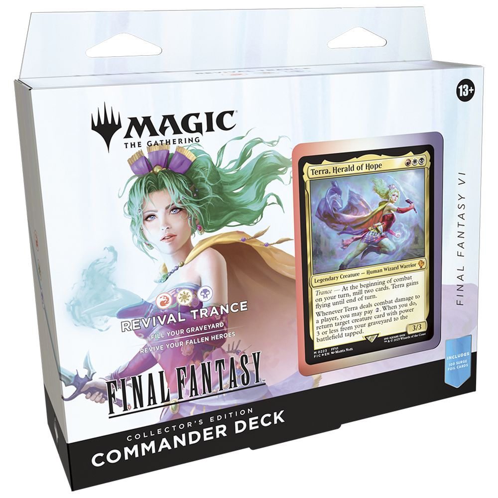 Magic The Gathering - Final Fantasy Collector Commander Deck Collector Edition Display