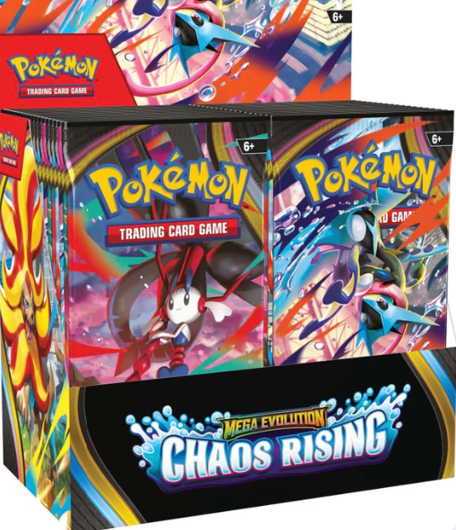 (Limit 1 per customer) Pokemon TCG Mega Evolution—Chaos Rising ME4 Booster Box