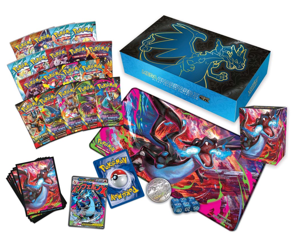 Pokemon TCG Mega Evolution: Mega Charizard X ex Ultra-Premium Collection