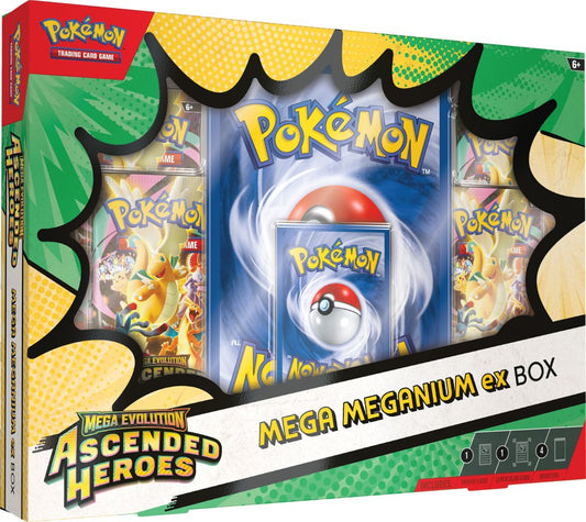 Pokemon TCG Mega Evolution—Ascended Heroes ME2.5 Mega Meganium ex Box, Mega Emboar ex Box, or Mega Feraligatr ex Box