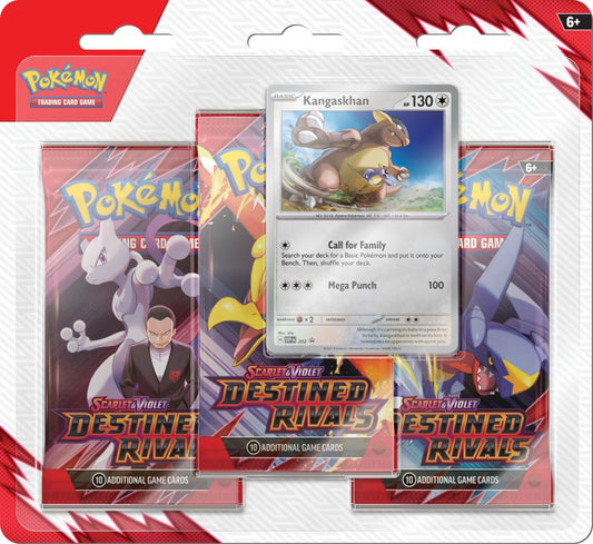 Pokemon TCG Scarlet & Violet Destined Rivals Three Booster Blister