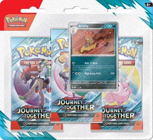 Pokemon TCG Scarlet & Violet Journey Together Three Pack Blister